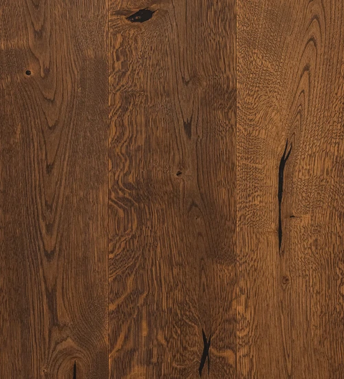 Wooden floor COFFEE LATTE Rustic - medium - brushed,filled, mordanted