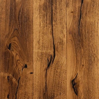 Wooden floor HONEY GOLD Rustic - striking - black putty, rasped, scorched, brushed