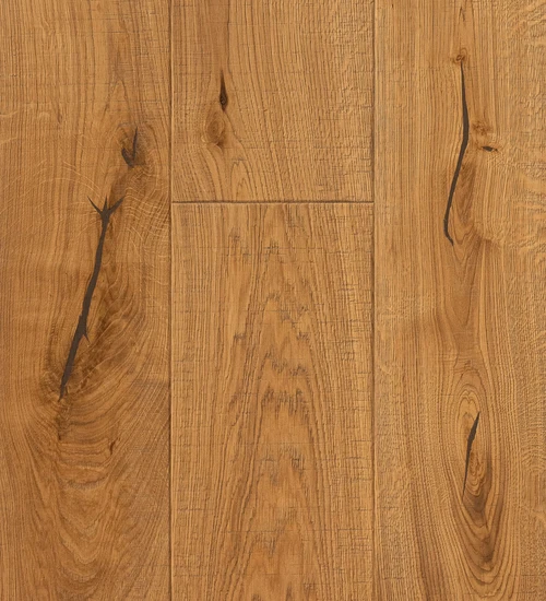 Wooden floor NORDIE SHADOW Rustic - medium, brown putty, brushed, roughened