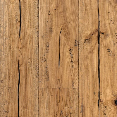 Wooden floor PURE MATTE Rustic - striking - black putty, open cracks, chopped phases